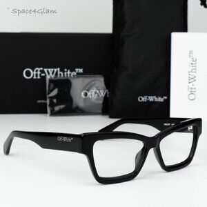 Off-White Women Eyeglasses Black Square OERJ077 STYLE 77 1000 NEW AUTHENTIC